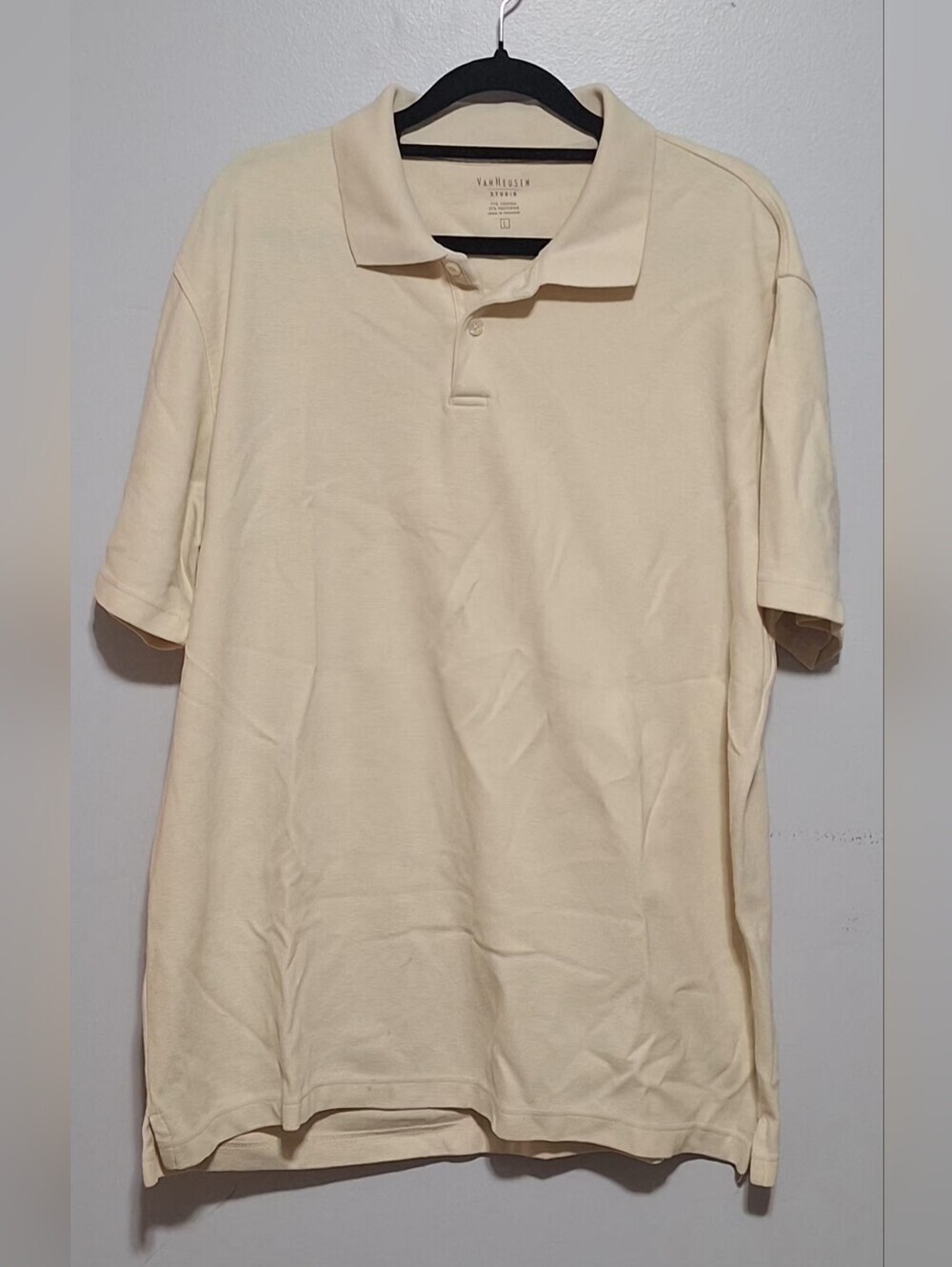 Lrg Van Heusen Men's Light Cream Polo Shirt